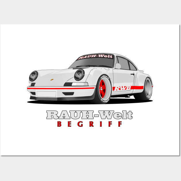 RWB 911 Wall Art by Car-Artz-Design